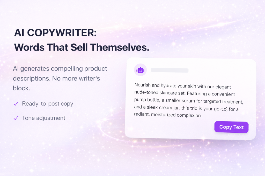 AI Copywriter Feature: Auto-generate marketing copy and product descriptions