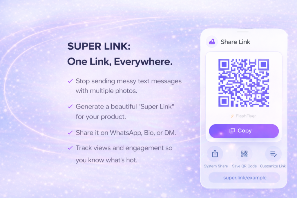 Super Link Feature: Unified digital catalog link for social sharing